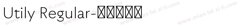 Utily Regular字体转换